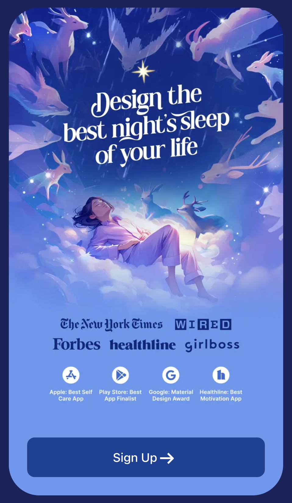 Lune sleep onboarding preview