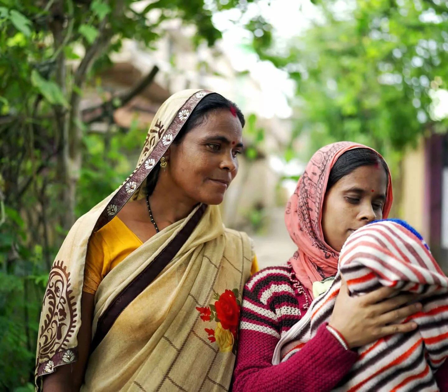 Family caregivers with a newborn — Noora Health Care Companion context